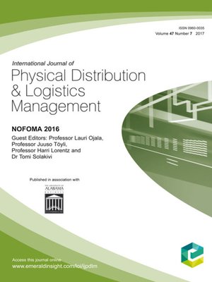 cover image of International Journal of Physical Distribution & Logistics Management, Volume 47, Number 7